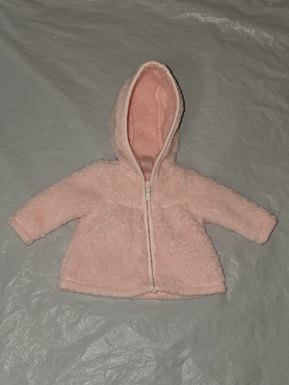 just one you by Carters Baby Size NB Pink Zippered Hooded Jacket Used